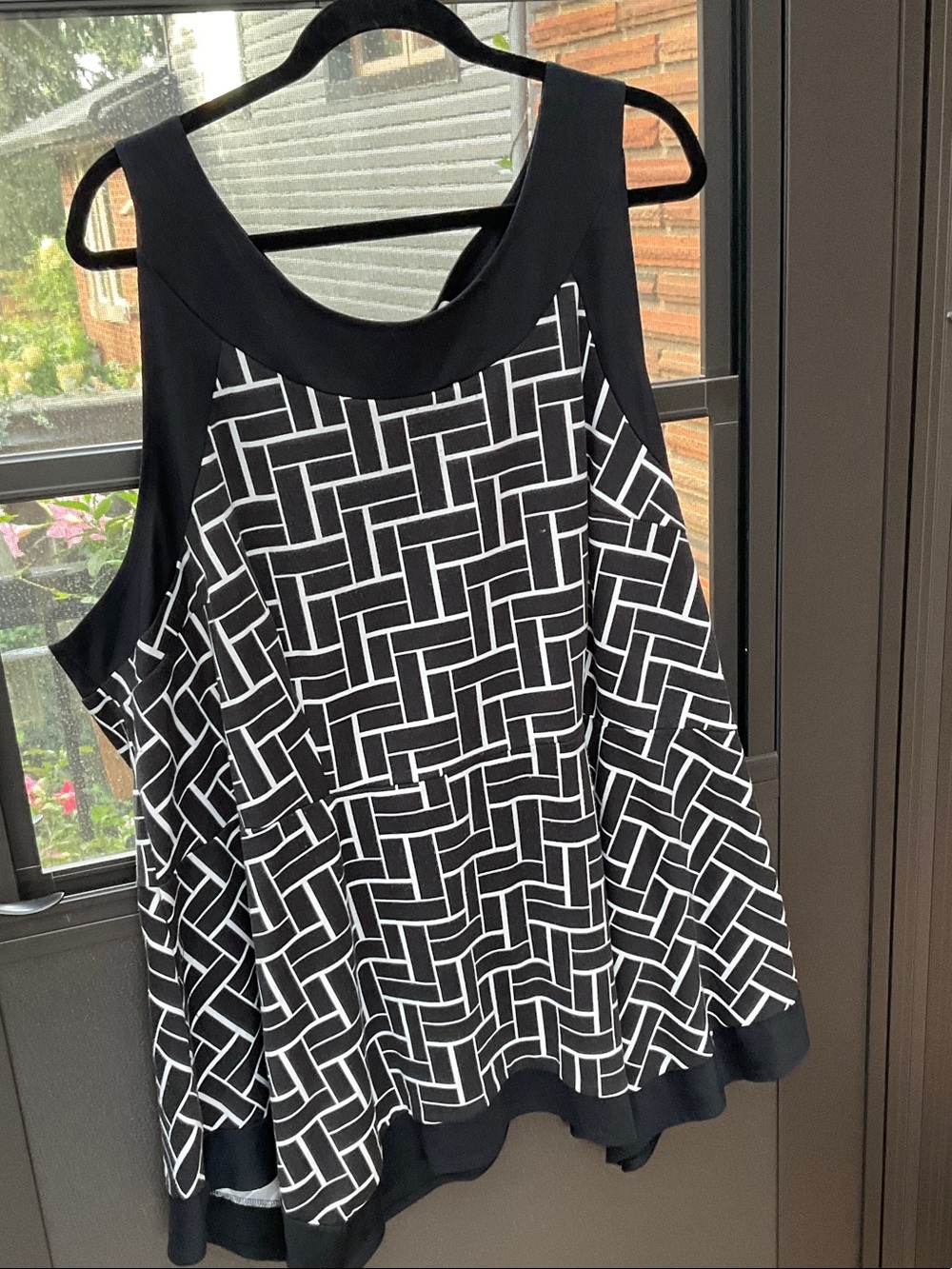 Penningtons Black & White Geometric Swing Tank